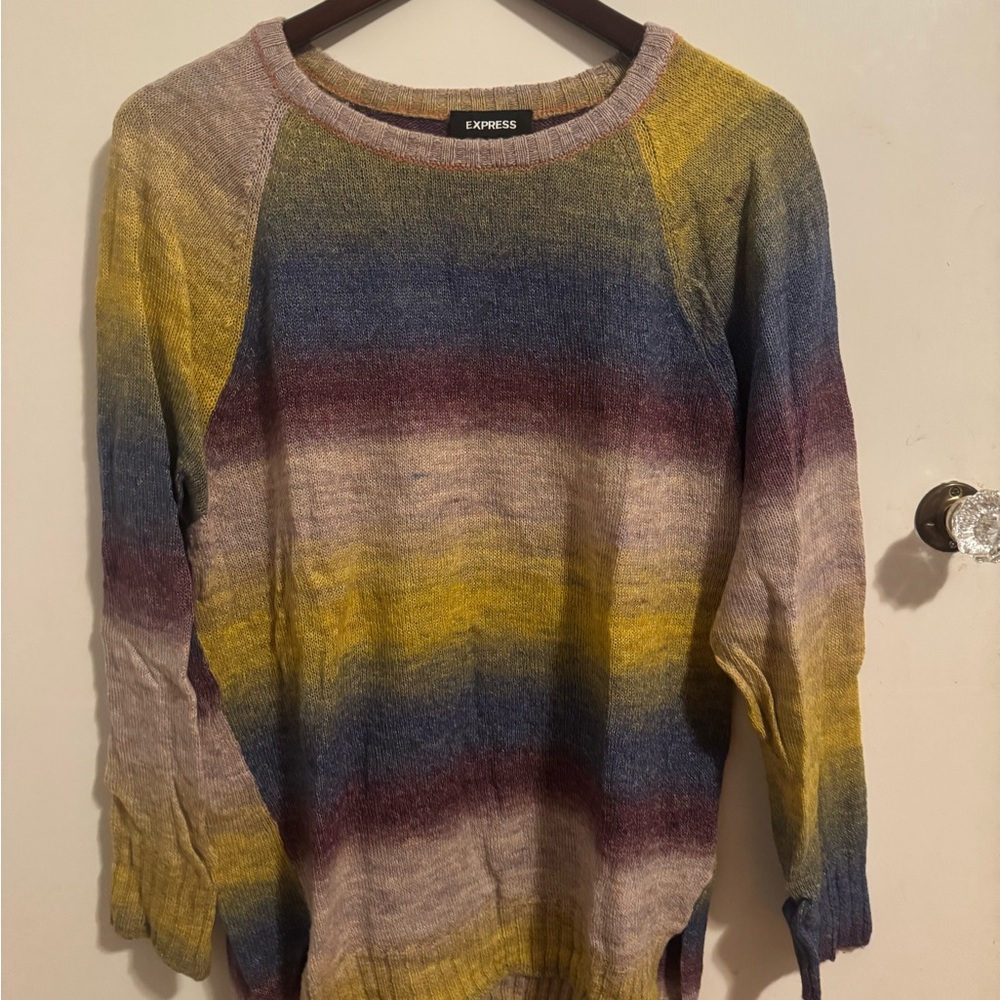 Express Multicolor Striped Women's Sweater